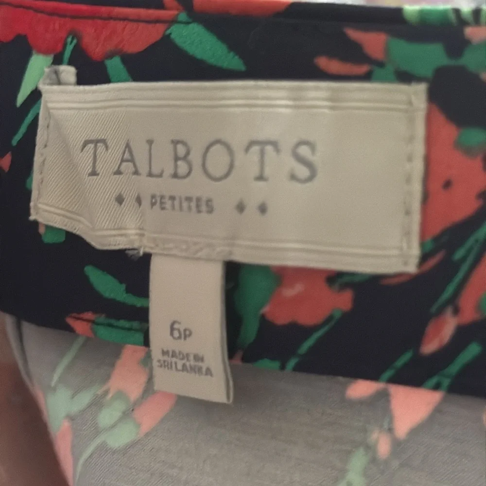 NWOT Talbots Bright Colorful Floral Pencil Skirt Classy Workwear Business Size 6 - Picture 5 of 6